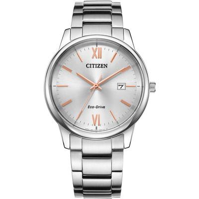 西铁城光动能商务休闲情侣对表