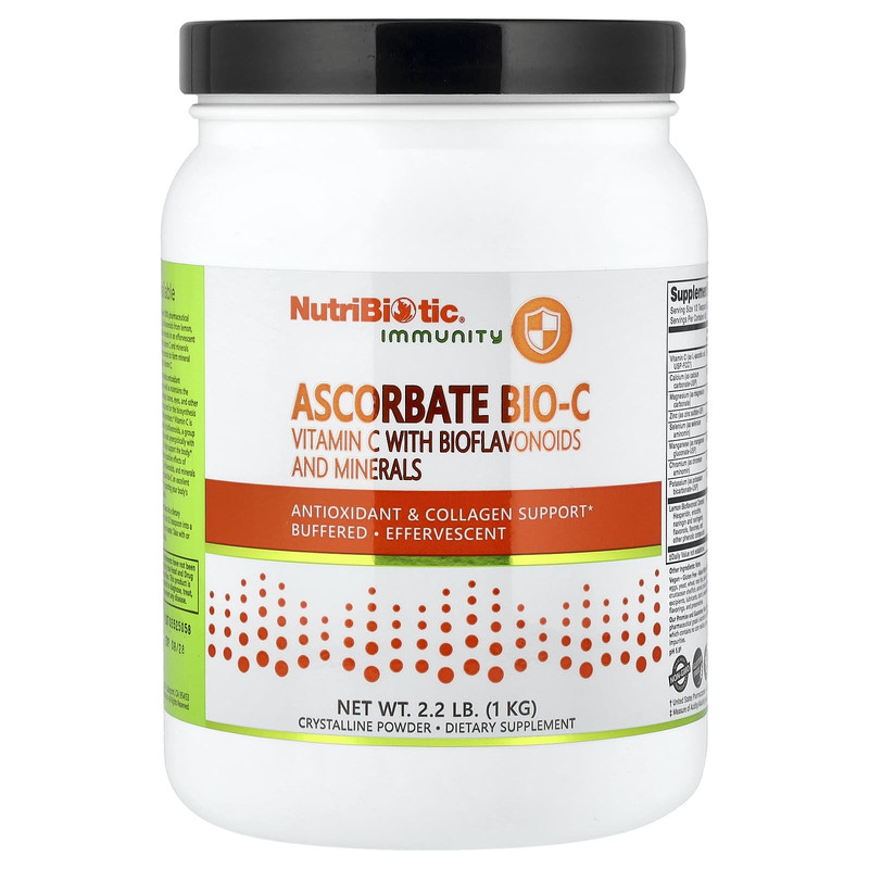 NutriBiotic,机体防御力, Bio-C,含生物类黄酮和矿物质的维生素