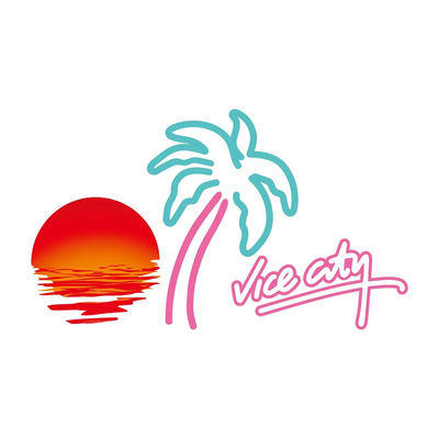 摩托车汽车椰子树贴花玻璃车窗贴