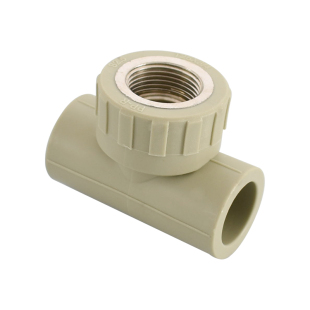 灰色PPR热熔三通20 25 32 40 50 63变2寸1.5寸1.2寸1寸6分4分管件