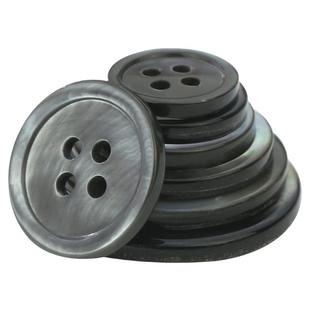 天然贝壳纽扣贝母扣黑白蝶贝马氏贝百搭雪纺衬衫开衫西服大衣扣子