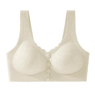 猫人前开扣妈妈内衣女聚拢防下垂女士胸罩2026新款中老年专用文胸