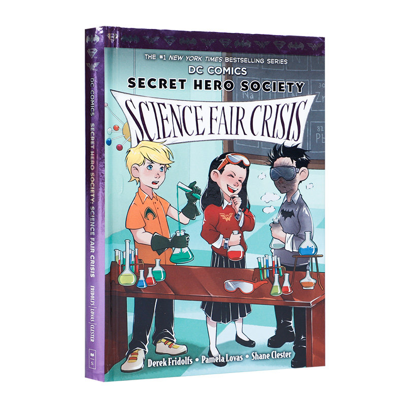 英文原版进口秘密英雄会#4：科学展危机DC COMICS: SECRET HERO SOCIETY #4: SCIENCE FAIR CRISIS学乐出版侦探故事桥梁章节漫画书