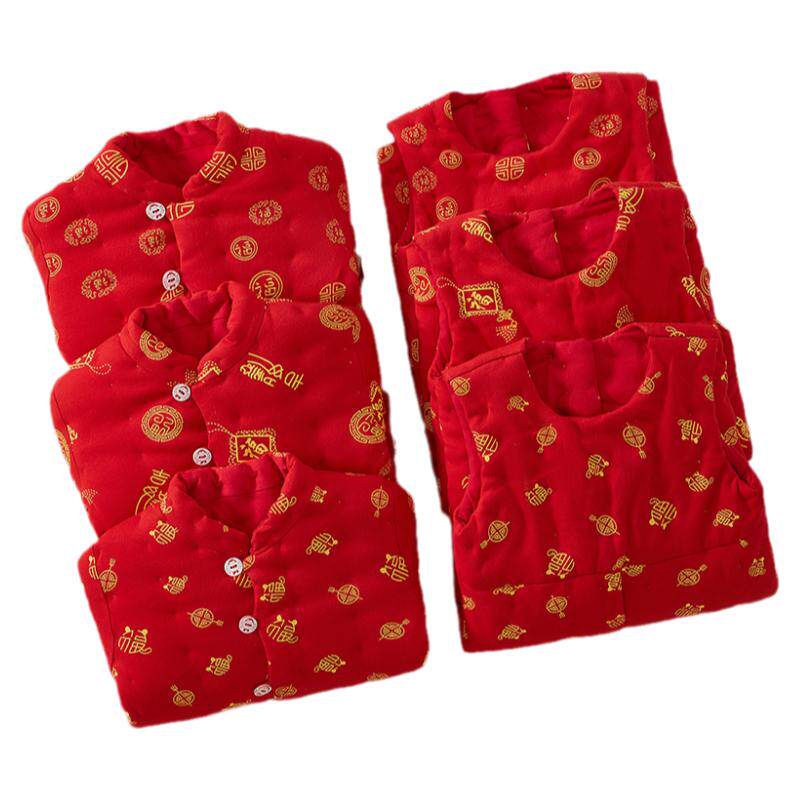 手工棉花棉衣儿童外穿棉服