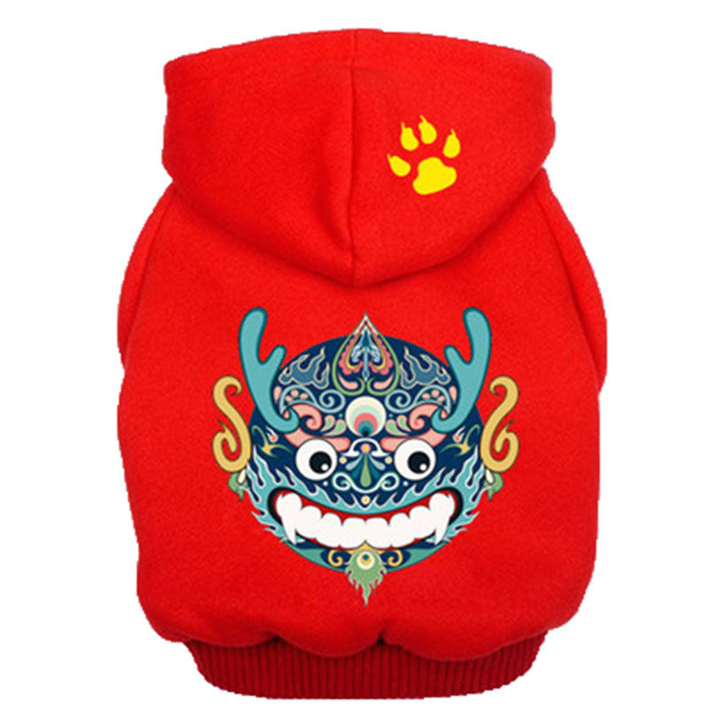 纯棉中大型犬金毛拉布拉多哈士奇萨摩边牧小大狗狗秋冬季衣服卫衣