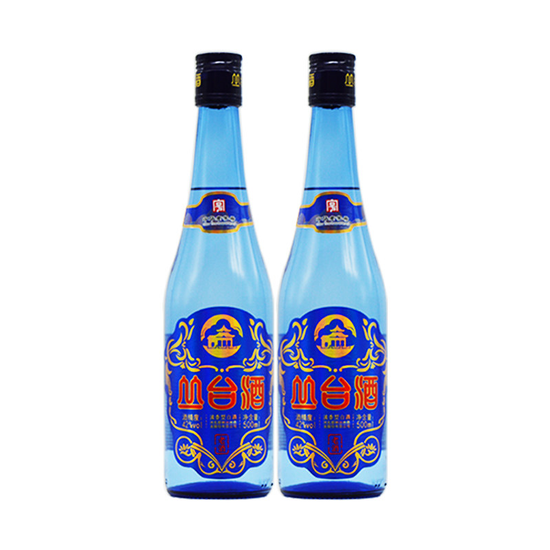新包装蓝瓶丛台酒42度口粮酒两瓶