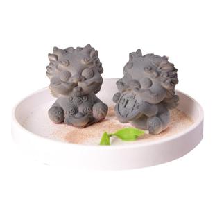 小龙慕斯模具硅胶形石狮子醒狮甜品蛋糕文创貔貅卡通国潮立体磨具
