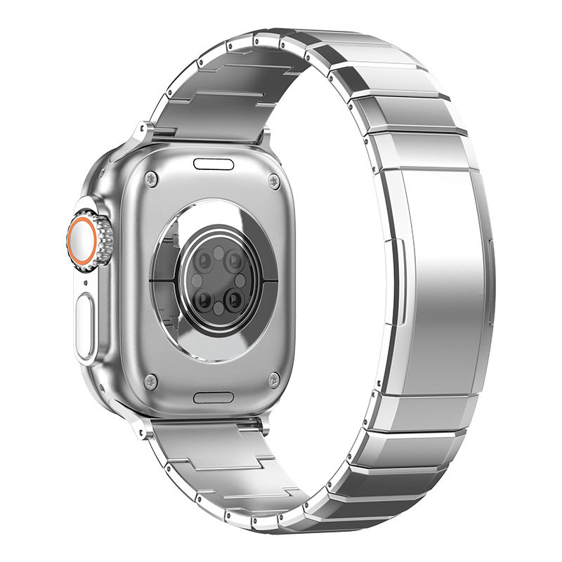 适用iwatch苹果手表ultra2/3/s11侧滑快拆折叠扣钛带防刮耐磨亲肤
