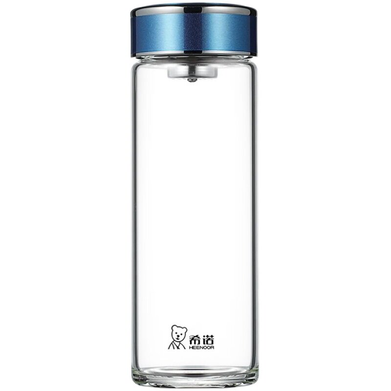 希诺单层玻璃杯带茶隔办公室