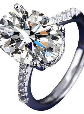 5克拉鸽子蛋仿真钻石戒指