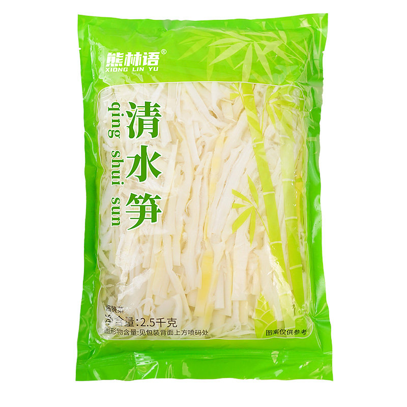 清水笋丝凉拌菜免切新鲜5斤装商用火锅竹笋尖脆嫩麻辣烫卤菜食材