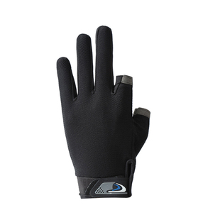 外卖防滑透气手套露二指男钓鱼夏季薄款骑行秋冬加绒保暖半指户外