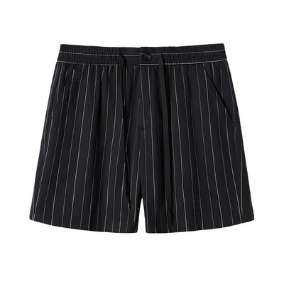韦恩泽维尔宽松大码休闲条纹短裤