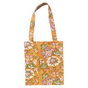 荷兰Doing goods纯棉手工迷你手提包花卉植物单肩布袋便携手提袋