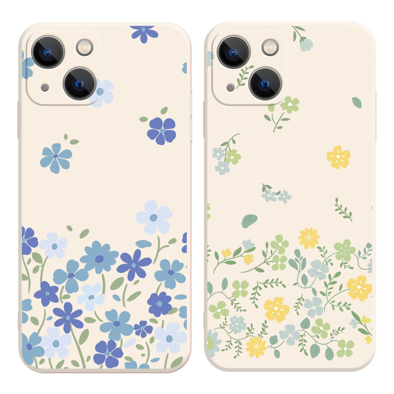 紫色花朵16手机壳iphone13夏天17苹果14plus小清新ip15小黄花11promax华为mate70适用于pu
