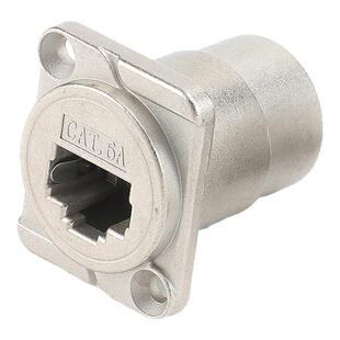 网络网线接口直通D型模块RJ45数据信号CAT6A压接插座超六类母座5E