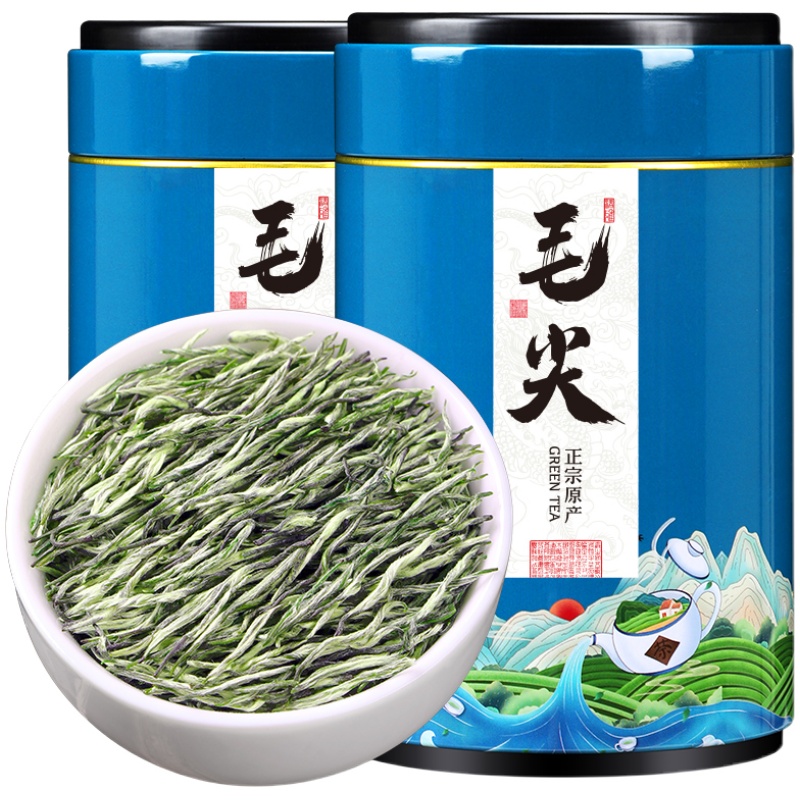 精品毛尖茶叶信阳原产2024新茶明前4A特级嫩芽浓香型绿茶散装500g