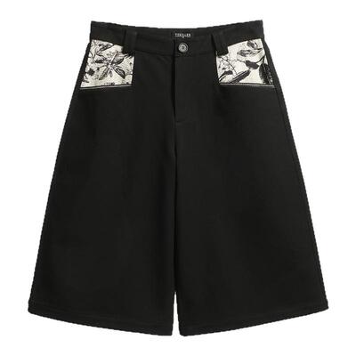【TZ killer】Jacquard Shorts 提花口袋A字短裤 百搭七分裤 西裤