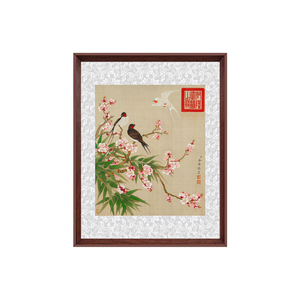 平安如意图牡丹花挂画装饰画国画