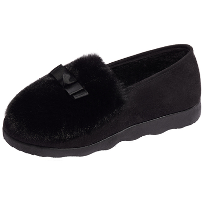 女冬外毛毛鞋老北京加绒保暖