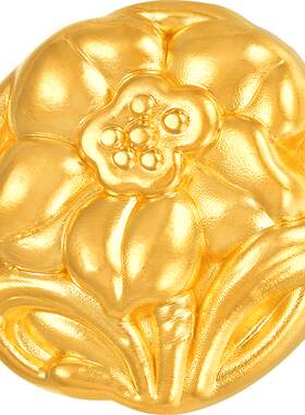 明牌珠宝3D硬金十二花运手链