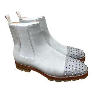 cl andgz红底鞋皮鞋灰色靴子铆钉马丁靴皮鞋婚鞋乐福鞋男鞋商务鞋