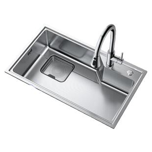 日丰集优水槽大单槽304不锈钢厨房洗菜盆洗碗槽家用水池压纹水槽