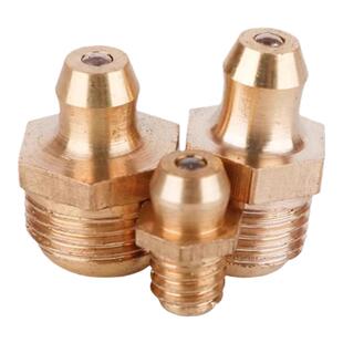 黄铜直油嘴公制英美制油嘴原GB1152弯油嘴尺轮链条M6-M18润滑油嘴