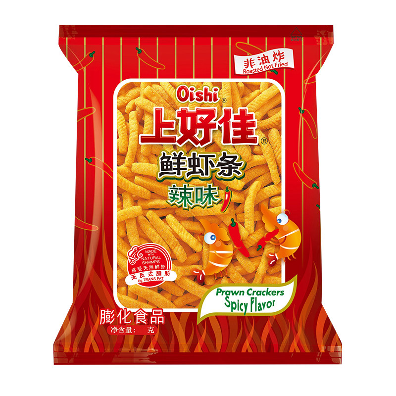 上好佳鲜虾条辣味32克