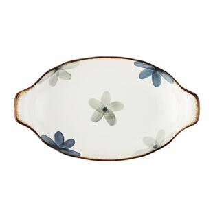 日式双耳陶瓷鱼盘家用蒸鱼盘子高级感装鱼碟子大菜盘2026新款ins