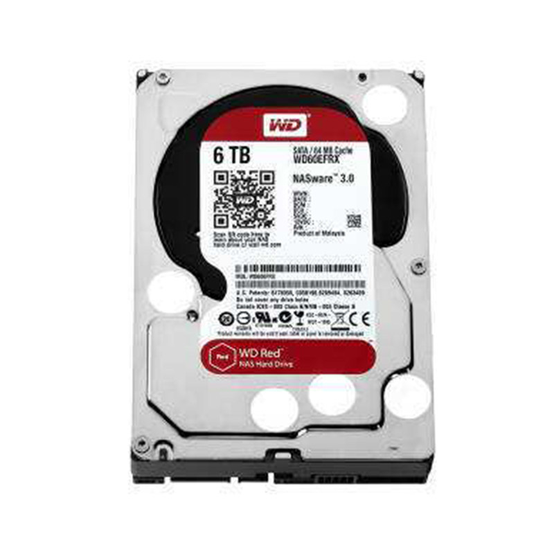 WD/西部数据WD60EFRX垂直CMR6T台式监控NAS专用红盘3.5寸机械硬盘