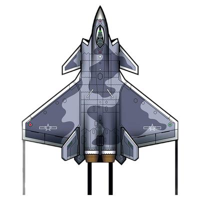 2025新款网红卡通歼20风筝隐身战斗机微风易飞儿童手持大人专用