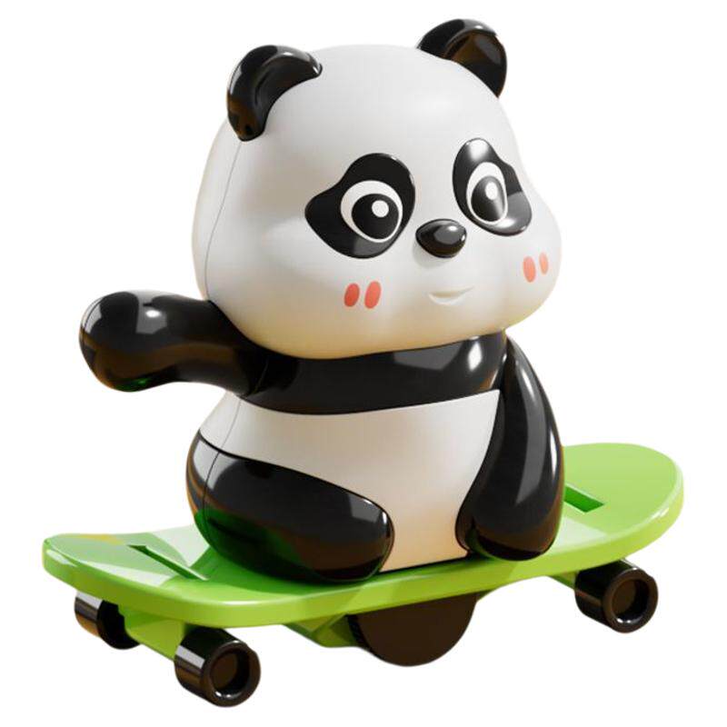 上链发条玩具熊猫运动会系列呼啦圈卡通熊猫儿童生日礼物创意玩具