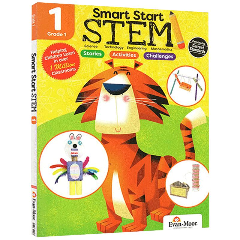 【一年级】Evan Moor美国加州教材课本Smart Start STEM Science学生儿童学科练习册英文原版英语教辅聪慧启蒙系列幼儿园小学6-7岁
