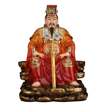 三皇大帝神像伏羲大帝神农大帝盘古开天辟地家用供奉客厅摆件真身