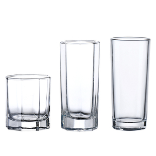 玻璃杯家用水杯加厚耐热透明喝水杯泡茶杯套装6只2025新款啤酒杯