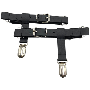 特工jk绑带丝袜吊带扣夹二次元饰品小腿夹吊袜带防滑袜夹腿环