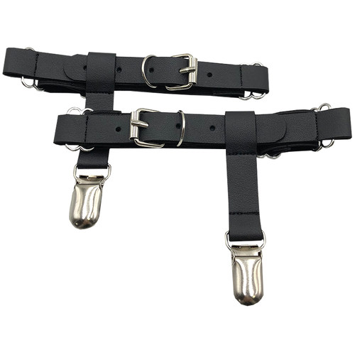 特工jk绑带丝袜吊带扣夹二次元bjd饰品小腿夹吊袜带防滑袜夹腿环