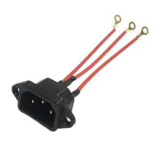 电炒锅插头配件电热锅配件大全通用电锅插座电源开关插三孔插口