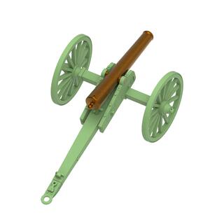 【同色3个】拿破仑炮大炮益智模型玩具野战炮榴弹炮加农炮军模成