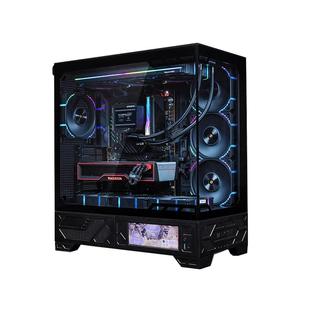 瓦尔基里VK03海景房机箱无立柱360水冷ATX背插电竞台式电脑液晶屏