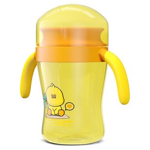 百岁漫记嘬口杯宝宝水tritan婴儿学饮杯儿童喝水喝奶广口杯啜饮杯