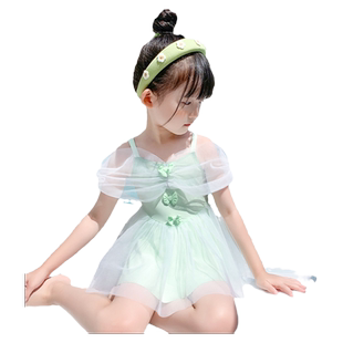 儿童泳衣女童连体公主裙可爱女宝女孩婴幼儿2岁3岁小童宝宝游泳衣