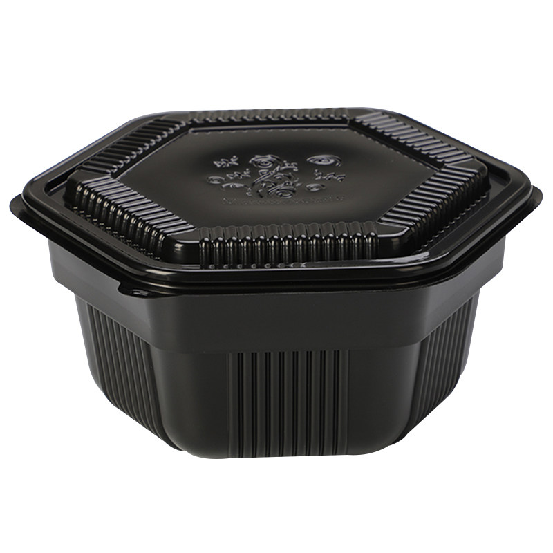 一次性餐盒外卖塑料带盖汤粉