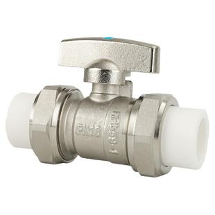 全铜PPR双活接水管阀门20热熔管4分6分DN25大流量球阀32铜管件1寸