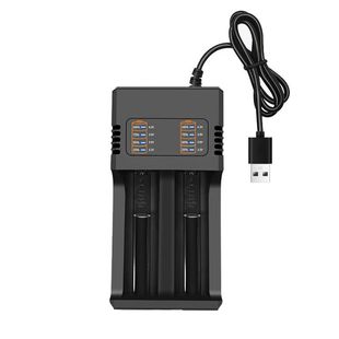 18650锂电池充电宝盒单双四槽21700充电器USB智能26650快充带插头