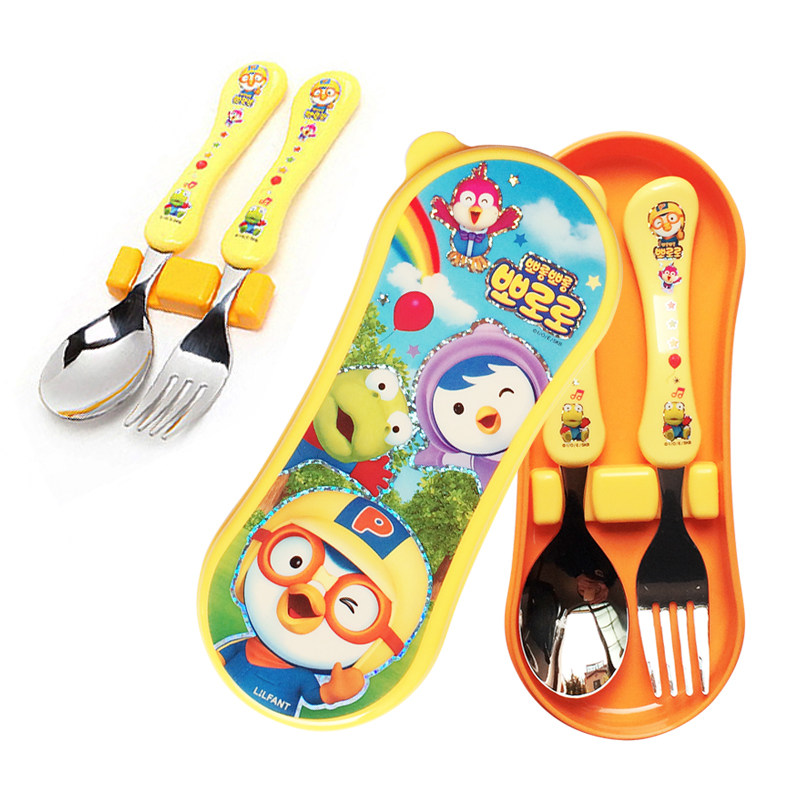韩国进口pororo幼儿新款餐具