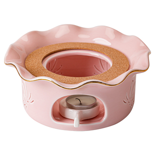 瓷牌茗高颜值温茶炉蜡烛台加热温茶器底座家用办公保温底座暖茶炉