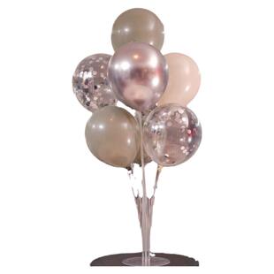 素色ins风气球装饰场景布置氛围感开业汽球拍照道具周岁生日桌飘