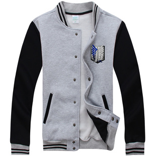 进击的巨人外套二次元动漫调查兵团衣服三笠艾伦自由之翼棒球服男